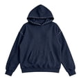 thumbnail image 3 of Women Studded Pullover Hoodie Long Sleeve Casual Sweatshirt With Kangaroo Pocket Trendy Rivet Decor Hooded Tops for Fall Winter Daily Going‑out Streetwear, 3 of 3