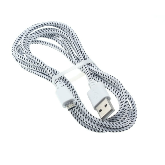 MicroUSB 6ft USB Cable Charger Cord Power Wire O3N for Samsung Galaxy Tab 4 NOOK 10.1 (SM-T530) A 9.7 8.0 (2019) TabPRO 8.4 7.0 SM-T530 3 10.1 GT-P5210 On5 Note 5 NotePRO 12.2 4 3 Mega 2, J7