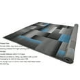 thumbnail image 5 of Handcraft Rugs Blue/Silver/Gray Abstract Geometric Modern Squares Pattern Area Rug 8 ft. by 10 ft., 5 of 9