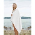 thumbnail image 2 of White Beach Towels Oversized Super Absorbent, Modern Minimalist Pure Soild Color Lightweight Bath Towel Quick Dry Sets For Bathroom/Pool/Rv Camping/Beach Play/Gym Room/Picnic 23"x47", 2 of 8