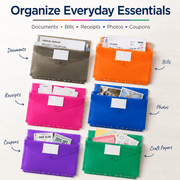 Binder Folders Plastic Binder Pocket Organizer File Folder for School Home Office Supplies 12 Pack