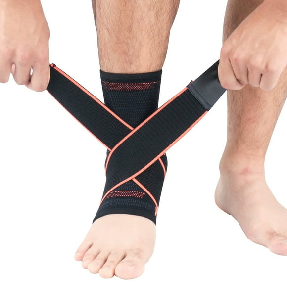 Manchon de Compression pour Attelle de Cheville Soulage la Douleur Articulaire de la Tendinite d'Achille et de la Fasciite Plantaire avec Support de Voûte Plantaire pour le Sport