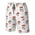 thumbnail image 4 of Salouo Different Mushrooms Pattern Swim Trunks for Men,Men's Hawaiian Bathing Suit Swimsuits Quick Dry Swimming Board Shorts Beach Shorts with Pockets-Small, 4 of 6