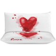 thumbnail image 3 of HAHDAXIA Love Bedding Solid Comforter Set for All Seasons,3 Pieces(1 Comforter+2 Pillowcases),Soft Microfiber Bedding Set Full(79"x90"), 3 of 7