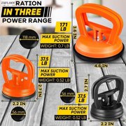 Car Dent Puller, 3 Pieces Car Dent Remover, Handle lifter, Suction Cup Dent Remover and Body Dent Paintless Repair Kit, Install Bottom Tile, House Ceiling Remover, Move furniture, Remove Phone Screen