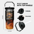 thumbnail image 2 of 30 Oz Firefighter Tumbler Gifts for Men Fireman Firefighters, Stainless Steel Insulated Coffee Travel Mug Cup, Firefighter Coffee Cup with Handle and Straw Gifts For Birthday Christmas Fathers Day, 2 of 6