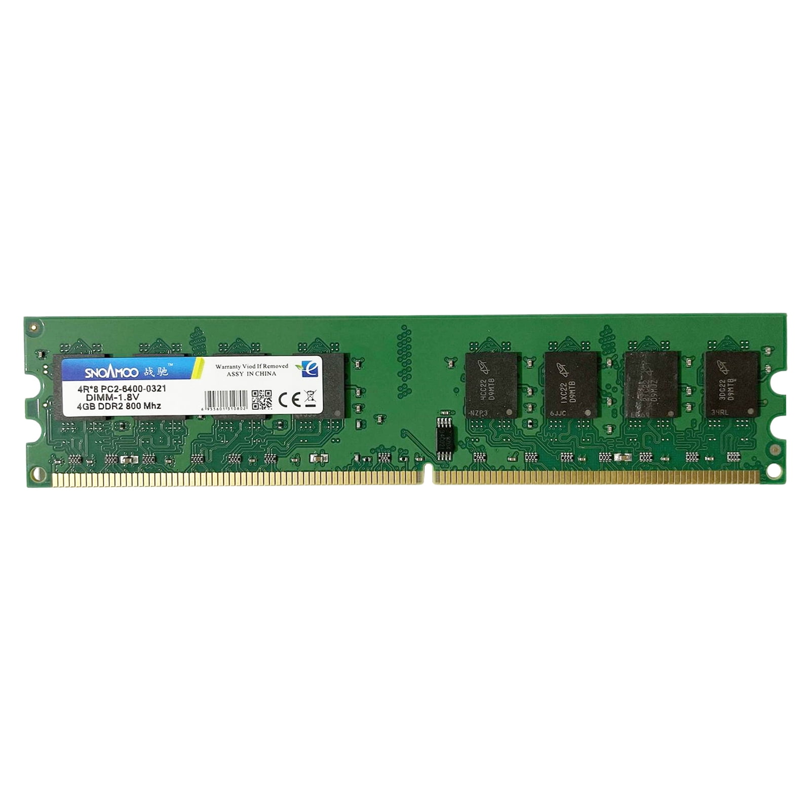 dinero Abundantemente imagen DDR2 Desktop Memory Bar 240Pin 4GB RAM 800MHZ Data Transmission Circuit  Module Board Replacement for AMD Motherboards - Walmart.com