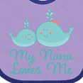 thumbnail image 4 of Inktastic My Nana Loves Me Boys or Girls Baby Bib, 4 of 4