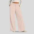 thumbnail image 2 of NOLDARES Women's Baggy Sweatpants with Pockets, Wide Leg Yoga Pants Cozy Lounge Pants Casual Loose Jogger(Beige,M), 2 of 6
