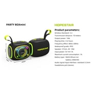 Hopestar Series Party Box Mini 10W Wireless Bluetooth Speaker with LED Lights