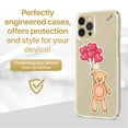 thumbnail image 2 of Case Yard iPhone-12/12-Pro Case Clear Soft & Flexible TPU Ultra Low Profile Slim Fit Thin Shockproof Transparent Bumper Protective Cover Drop Protective Cell Phone Cases (Balloons and Teddy), 2 of 8