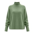 thumbnail image 6 of yillto Turtleneck Sweater for Womens Long Sleeve Mock Neck Pullover Knit Fall Winter Baggy Sweaters, 6 of 6