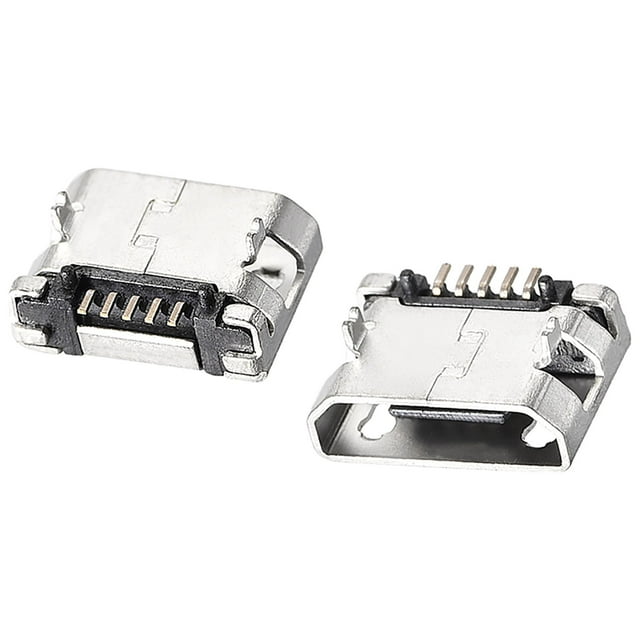 Conector USB Micro soldador hembra DIP de 5 pines Uxcell 30 unidades