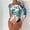 Blue, variant on Nrmvnmi Women Sexy One Piece Swimsuits Vintage Printed Swimwear Conservative Swimwear Blue-S Mothers Day Gifts