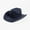 DEEP BLUE, variant on Western Cowboy Hat Women Men Autumn Winter Casual Felt Cowgirl Hat Outdoor Sunshade Warm Concave Shape Fedoras Top Hat