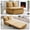 Yellow, variant on CECER 3 in 1 Convertible Sleeper Sofa Bed, Queen Size Pull Out Couch for Living Room - Gray
