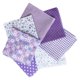 thumbnail image 3 of Yuarrent 50*50 tela de algodón tela impresa costura telas acolchadas para costura DIY accesorios hechos a mano Tela de costura y artesanía violeta 25x25cm Yuarrent HA5306-04B, 3 of 5