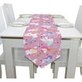 thumbnail image 4 of SKYSONIC Table Runner Colorful Unicorns Washable Table Cloth Runner for Holiday Home Wedding Table Top Decoration 13x90 Inches, 4 of 5