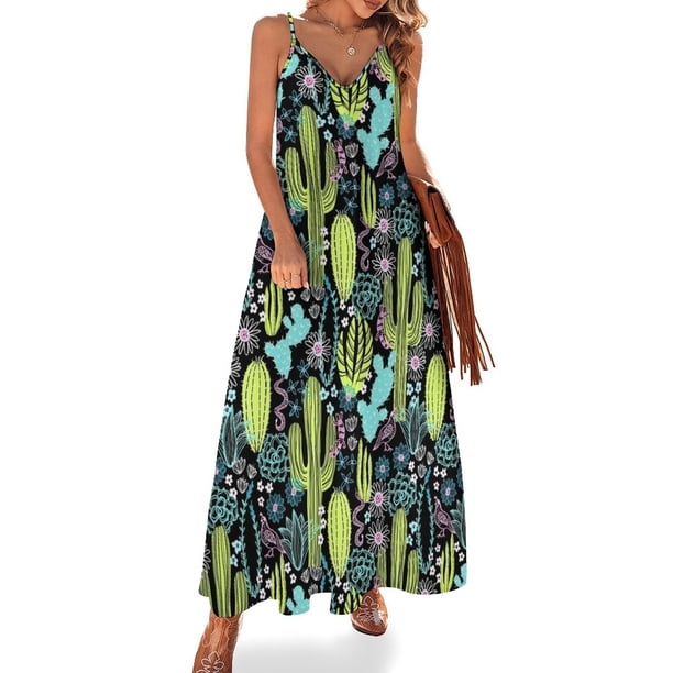 Vestido sin mangas de paisaje de Sonora vestidos de fiesta vestidos de mujer vestidos de noche de verano vestidos de mujer