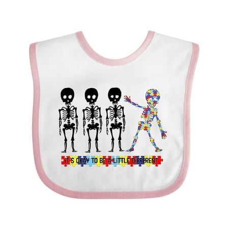 

Inktastic It s Okay to Be a Little Different Autism Awareness Gift Baby Boy or Baby Girl Bib