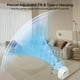 thumbnail image 3 of [Quiet Desk Fan] Ultra Quiet 4-Speed Clip-On Desk Fan | 28dB, USB Rechargeable, 10H Runtime, 360° Rotation, HD Digital Display, Durable Clamp Attachment for Home Office, Bedroom, Car, Travel, 3 of 4