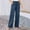 Navy, variant on Sakmal Work Pants Women Pleated Casual Cotton Linen Straight Leg Full Length High Waisted Green Plain Pants with Pockets