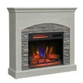 thumbnail image 3 of duraflame® Wall Mantel Electric Fireplace, Fairfax Oak, 3 of 11