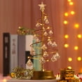 thumbnail image 4 of Lámpara de Árbol de Navidad de Cristal de Metal Navideño Árbol de Cristal de Mesa de Navidad con Luces LED Decoraciones para Árboles de Navidad S, 4 of 5