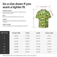thumbnail image 5 of Goofa Cute Green Frog Printed Men's Casual Short-sleeved Shirt,Lightweight Breathable Button-down,Summer Casual men's top,Versatile Fashion shirt-Medium, 5 of 7