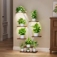 thumbnail image 2 of Soporte para plantas EVAWOO de 7 niveles con luces de cultivo de 106 cm, blanco, 2 of 7