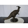 thumbnail image 6 of Nifao Parasaur Dinosaur Bronze Statue – Home Decor Sculpture, 11"L x 23"W x 18"H, 6 of 9