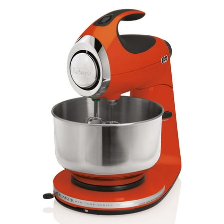 Sunbeam Heritage Series Mixmaster 12-Speed Stand Mixer, 4.6 Quart, Orange (The Best Stand Mixer For Bread Dough)