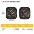 thumbnail image 5 of Bulopur Dragonfly Boho Floral Car Windshield Sunshade UV Protection Vehicle Sun Shade Windshield 2 Pieces Easy to Install Sun Visor Protector Car Window Shades Universal for Most Cars, 5 of 6