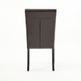 thumbnail image 4 of Noble House Crayton Brown Leather Dining Chair (Set of 2), 4 of 9