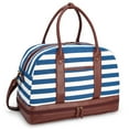thumbnail image 3 of Weekender Bag, Women Canvas Tote, Portable Duffle Bag with Shoe Compartment Handbag, 3 of 9