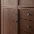 thumbnail image 5 of Goo-Ki 3.8''(96 mm) Hole Centers Luxurious & Sturdy Zinc Alloy Cabinet Handls,Shiny Black Cabinet Pulls for Kitchen,Drawer,Cupboard & Wardrobe,6 Pack, 5 of 5