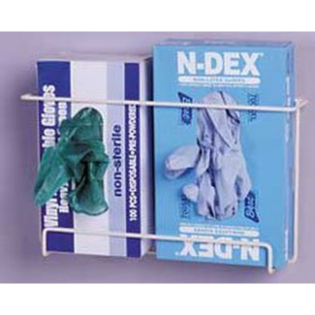 Dimension Front - Front Dispensing Exam Glove Rack, Holds 2 Boxes, Dimensions: 8