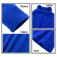 thumbnail image 7 of Men's Quarter Zip Polar Fleece Pullover Sweatshirt, Royal Blue 2XL, 1 Count, 1 Pack, 7 of 7