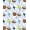 Brown, Pattern 3, variant on ODIKA 8'x10' Machine Washable Non-Slip Area Rug, Circus Carnival Menagerie Aerial Voyage Enchanted Sky Motif High Traffic Rug, Blue, 682659