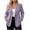 Purple, variant on hoksml Women Vertical Stripe Blazer Jacket, Lapel One Button Long Sleeve Office Coat with Pockets, Relaxed Fit Business Casual Outerwear Top