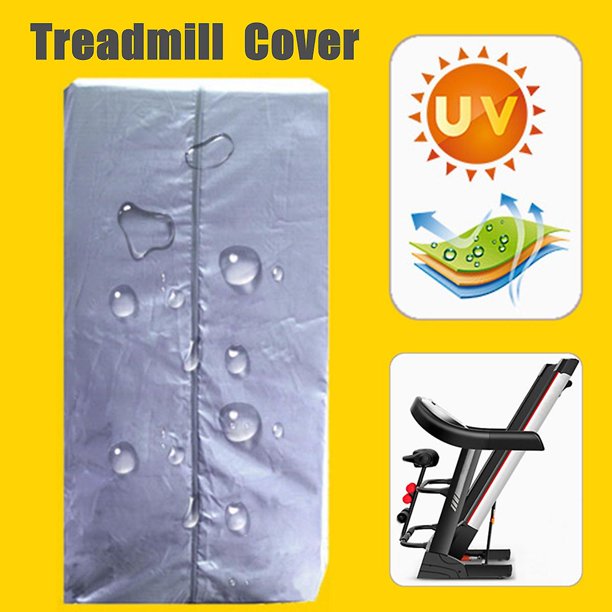 Funda protectora plegable impermeable para cinta de correr (plateada, 80 x 60 x 150 cm), protección contra el sol y el polvo para interiores y exteriores, funda para equipo deportivo