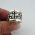 thumbnail image 2 of K-KED Retro Handmade Prinecss Cubic Zirconia 925 Silver Women Ring Delicate Jewelry Size 6-12-Style 2-6, 2 of 6