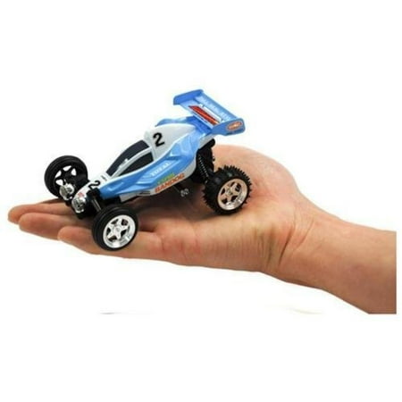 Microgear EC102553-Blue Radio Controller Rc Go Kart Mini Buggy Blue Car 1-43 Scale