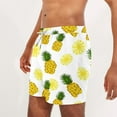 thumbnail image 5 of Xysaqa Men's Swim Trunks Pineapple Beach Board Shorts Swimsuits for Men Big & Tall Above Knee Sports Swimwear Summer Holiday Bathing Suits with Pockets S-5XL, 5 of 6