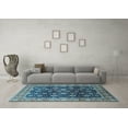 thumbnail image 3 of Ahgly Company Indoor Rectangle Oriental Light Blue Industrial Area Rugs, 2' x 5', 3 of 4