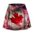 thumbnail image 6 of XIAONU Womens Maple Leaf Active Skort High Waist Wrap Pocketed Athletic Skirt Performance Casual Outdoor Golf Skirt, 6 of 6