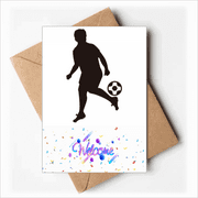Football soccer Sports Outline Welcome Back Greeting Cards Envelopes Blank