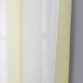 thumbnail image 5 of Striped Sheer Tier Curtains, 2 Pcs Linen Textured Rod Pocket Yarn Dyed Short Curtain, 5 of 7