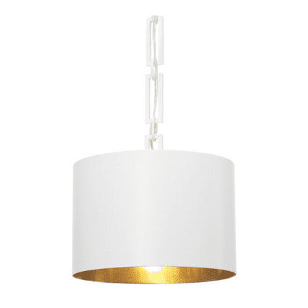 

World of Lighting WL161798 Mini Chandeliers Matte White and Antique Gold Steel Mobile