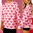thumbnail image 5 of Mifsaly Matching Couples Sweatshirt Mens Womens Valentines Sweatshirt 2026 Hearts Print Shirts Cotton Oversized Tshirts Long Sleeve Pullover Tops Funny Festival Spring Unisex Outfits, 5 of 8